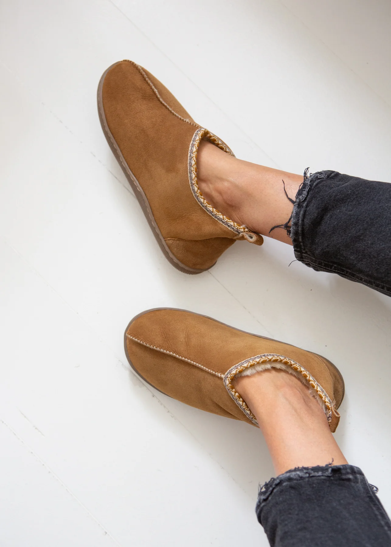 Agnes Sheepskin Boots - Chestnut - Image 4