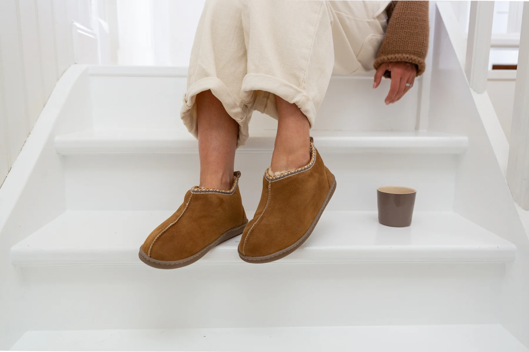 Agnes Sheepskin Boots - Chestnut - Image 7