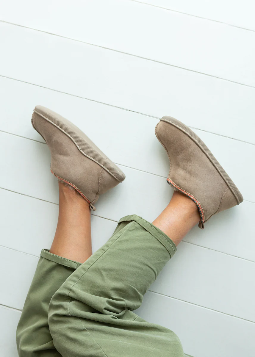 Agnes Sheepskin Boots - Pale Beige - Image 6