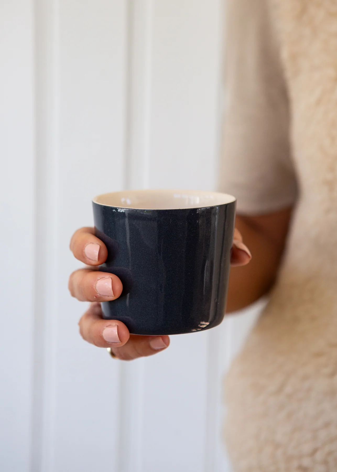 Brickett Davda Beaker - Handmade Ceramic Coffee Cup - Image 4