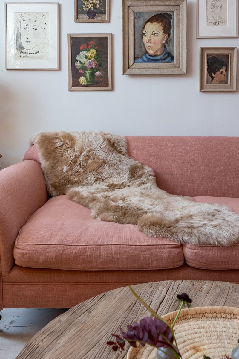 Double Sheepskin Rug – Natural Nappa - Image 7