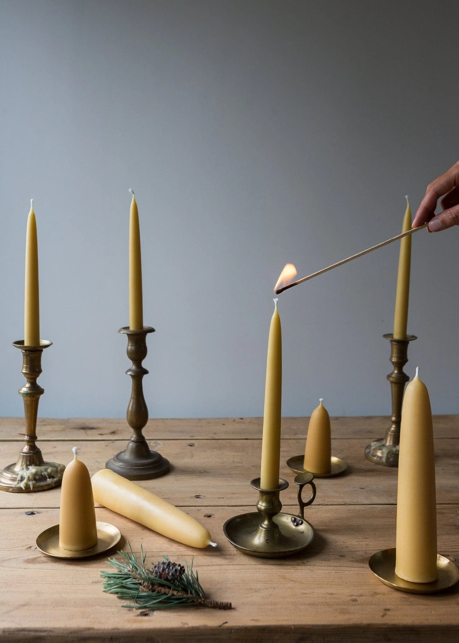 Standard Dinner – Pairs Pure Beeswax Candles – Boxes of 3, 4 or 6 pairs - Image 3