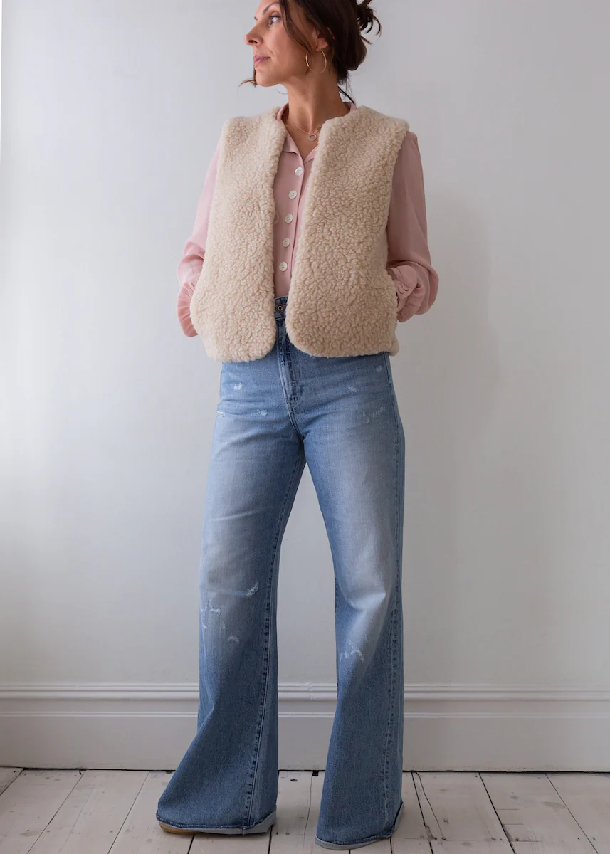 Merino Gilet - Cream - Image 10