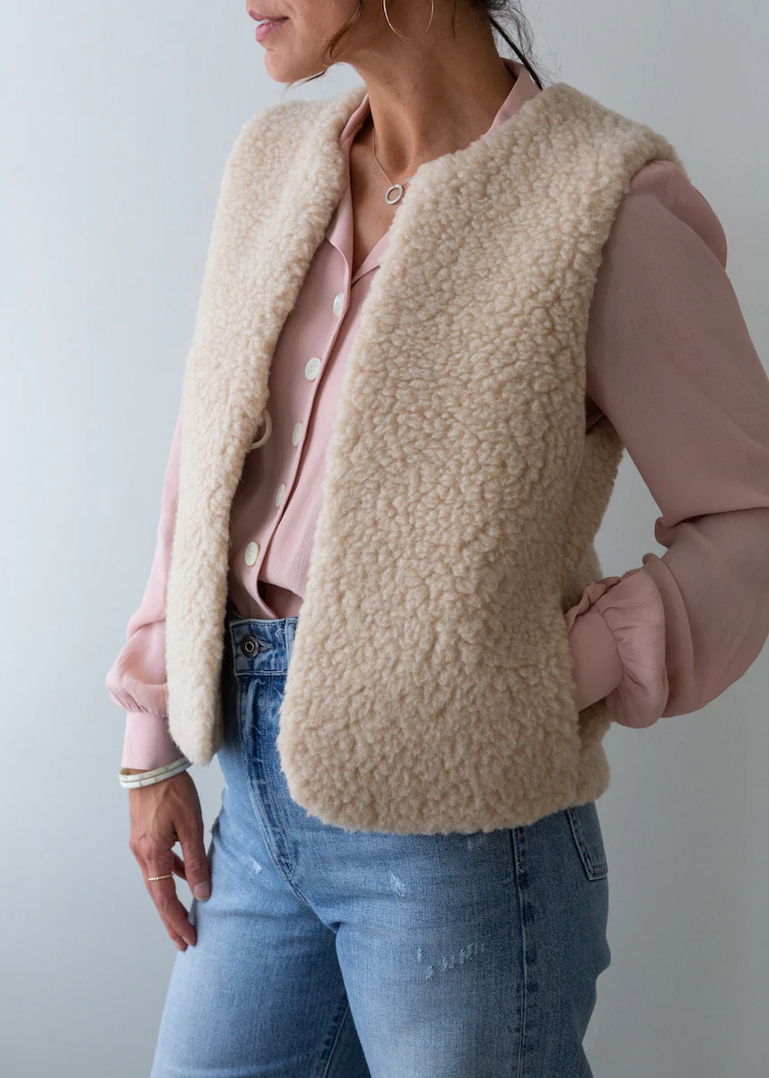 Merino Gilet - Cream - Image 11