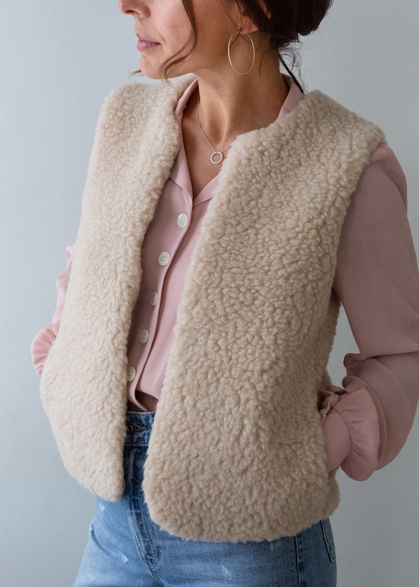 Merino Gilet - Cream - Image 7