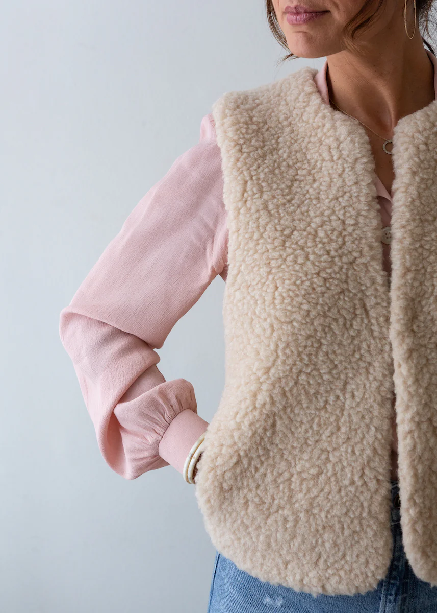 Merino Gilet - Cream - Image 9