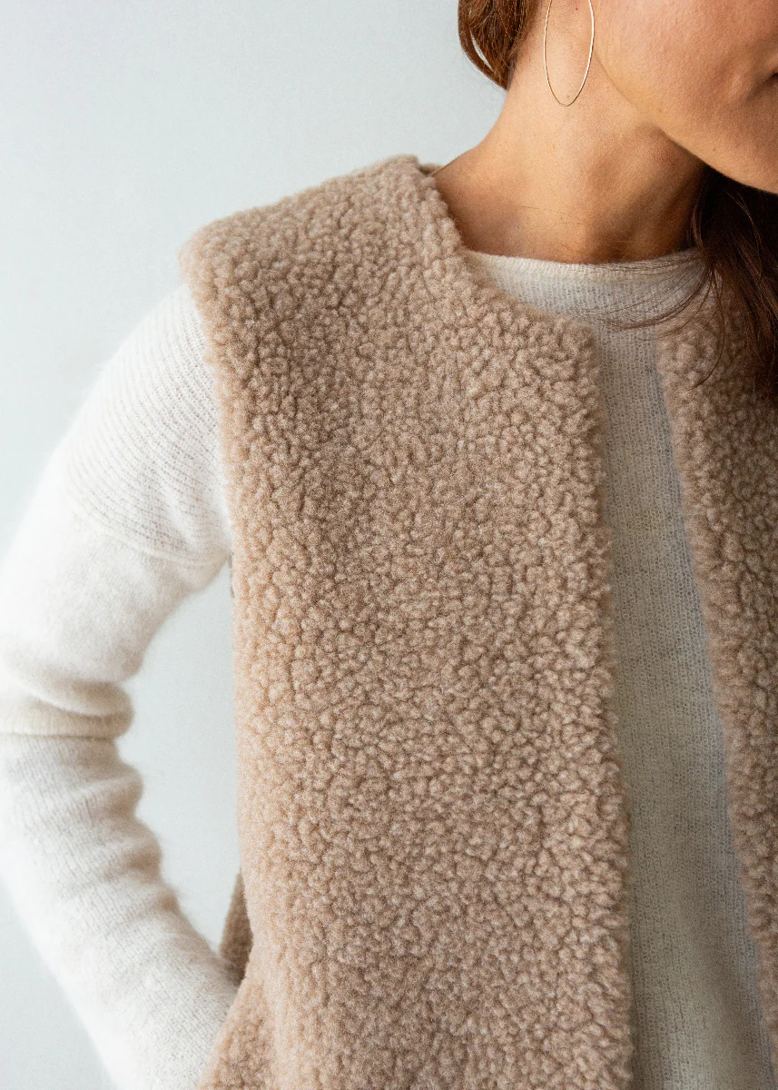 Merino Gilet - Toasted Almond - Image 6