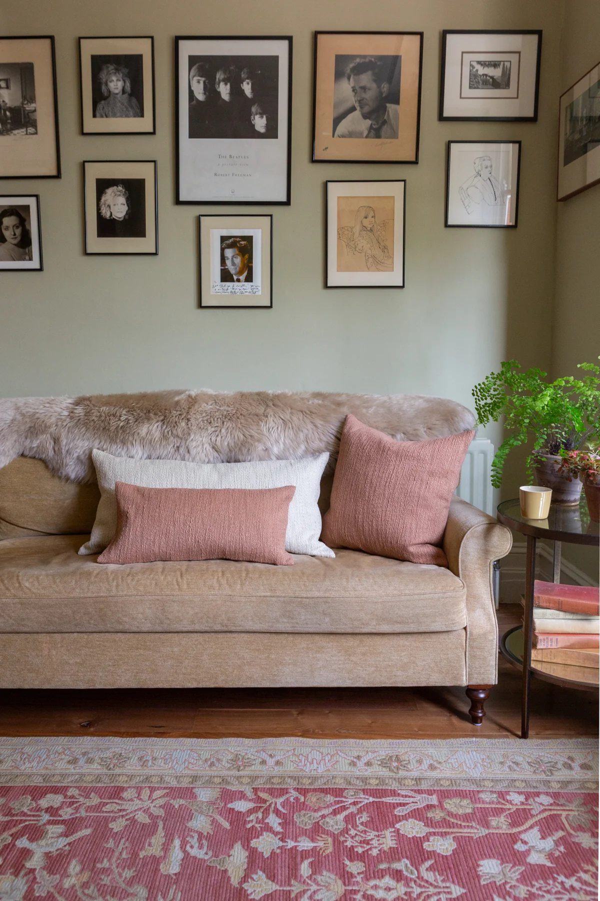 Slubby Cotton Textured Cushion – Small Rectangle – Clay Pink - Image 4