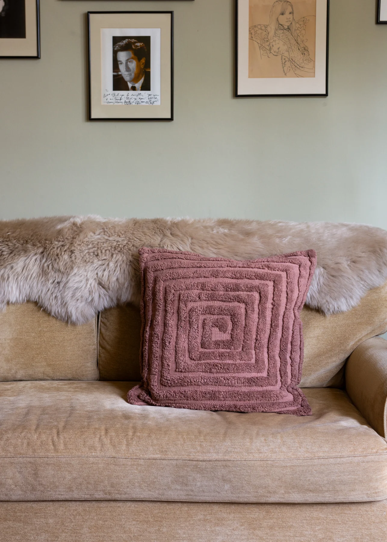 Tufted Spiral Cushion - Mocha - Image 5